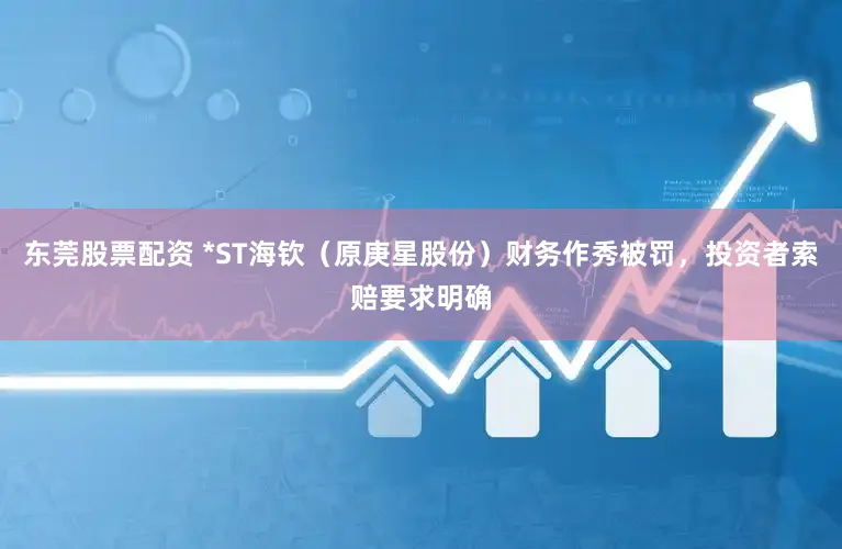 东莞股票配资 *ST海钦（原庚星股份）财务作秀被罚，投资者索赔要求明确