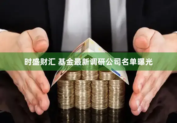 时盛财汇 基金最新调研公司名单曝光