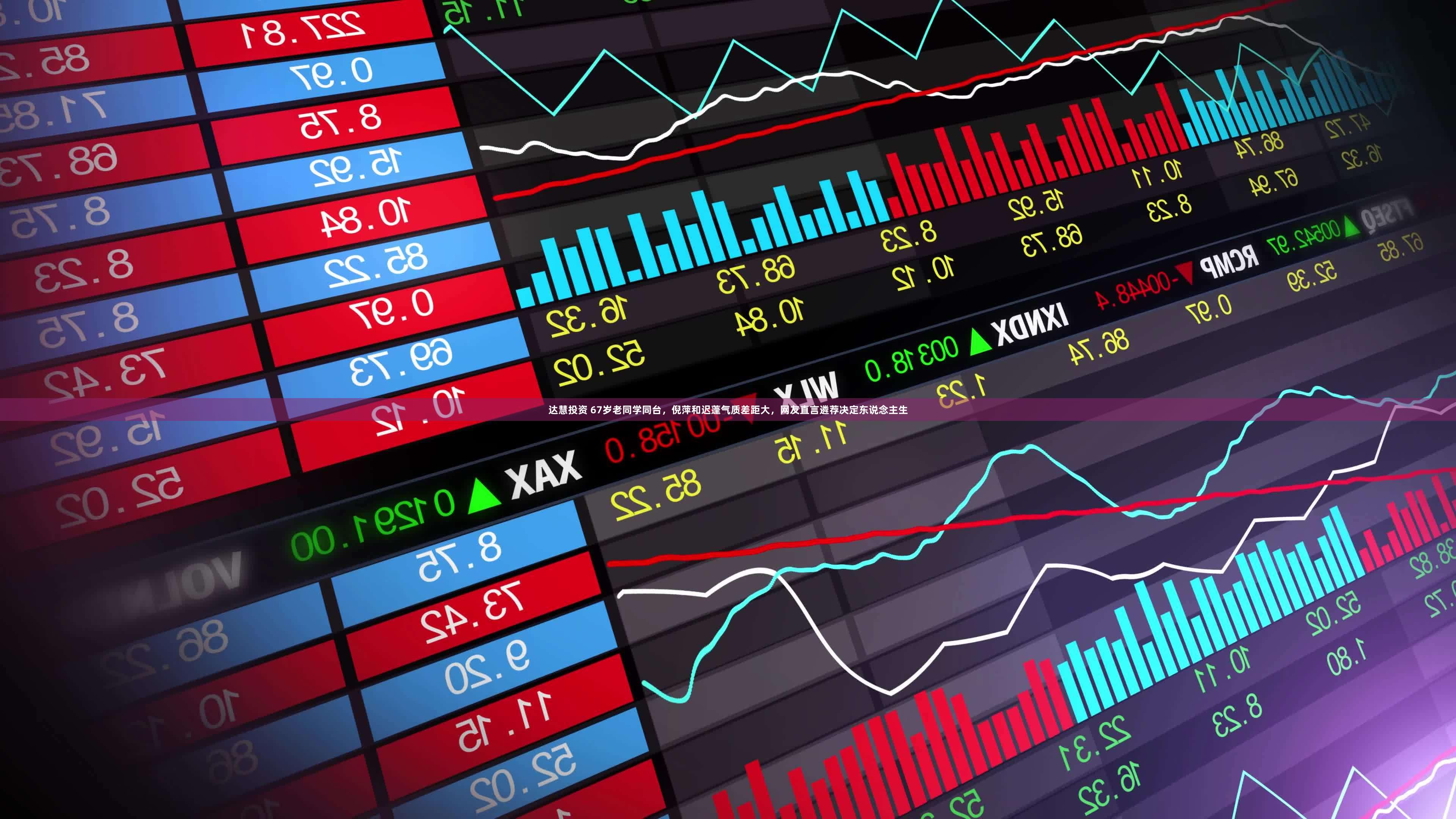 达慧投资 67岁老同学同台，倪萍和迟蓬气质差距大，网友直言遴荐决定东说念主生