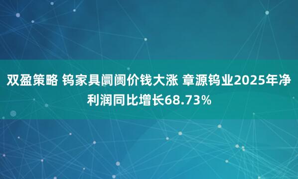 双盈策略 钨家具阛阓价钱大涨 章源钨业2025年净利润同比增长68.73%