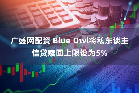 广盛网配资 Blue Owl将私东谈主信贷赎回上限设为5%