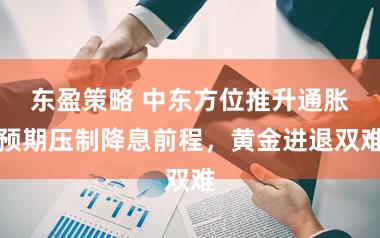 东盈策略 中东方位推升通胀预期压制降息前程，黄金进退双难