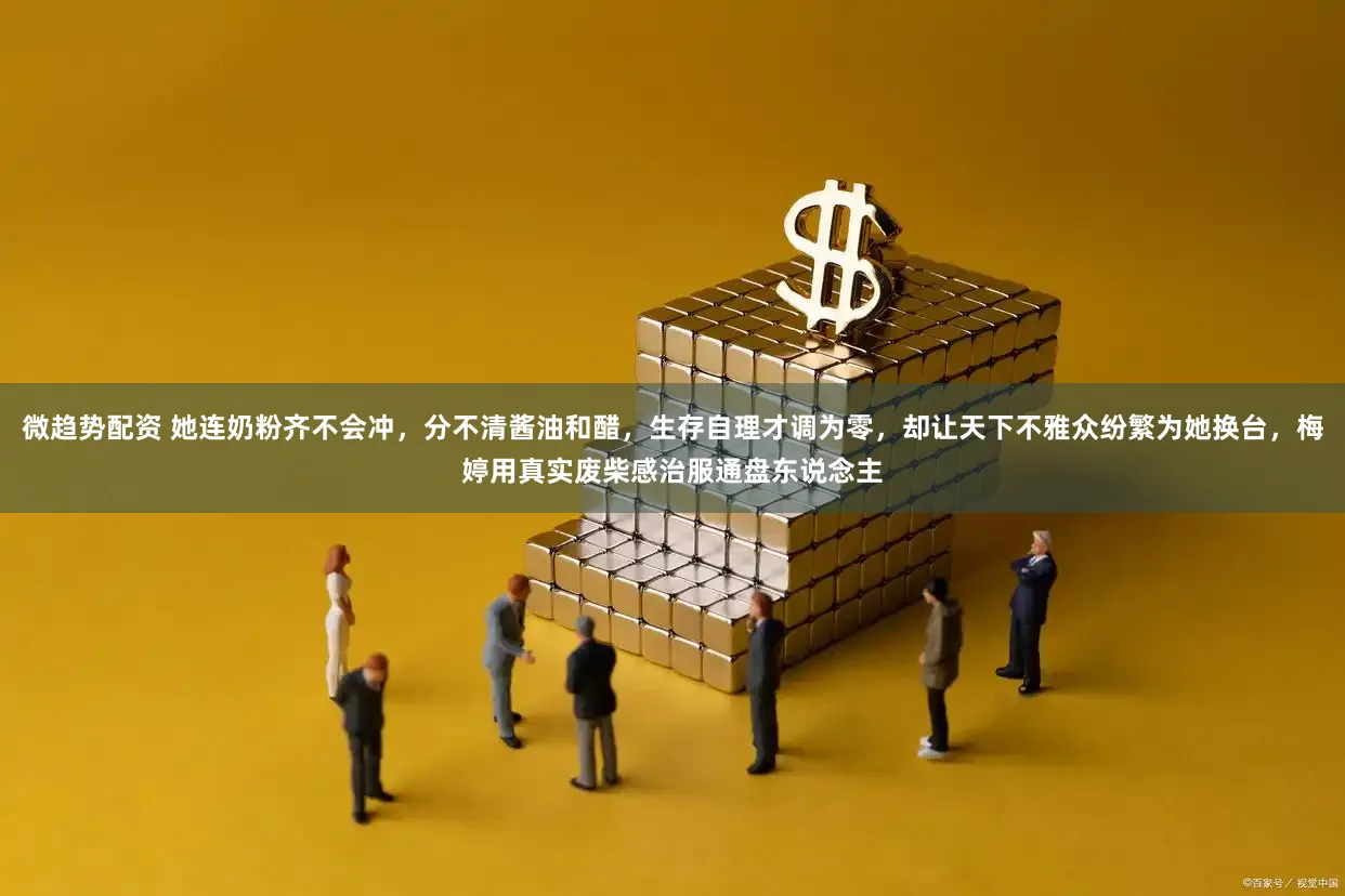 微趋势配资 她连奶粉齐不会冲，分不清酱油和醋，生存自理才调为零，却让天下不雅众纷繁为她换台，梅婷用真实废柴感治服通盘东说念主